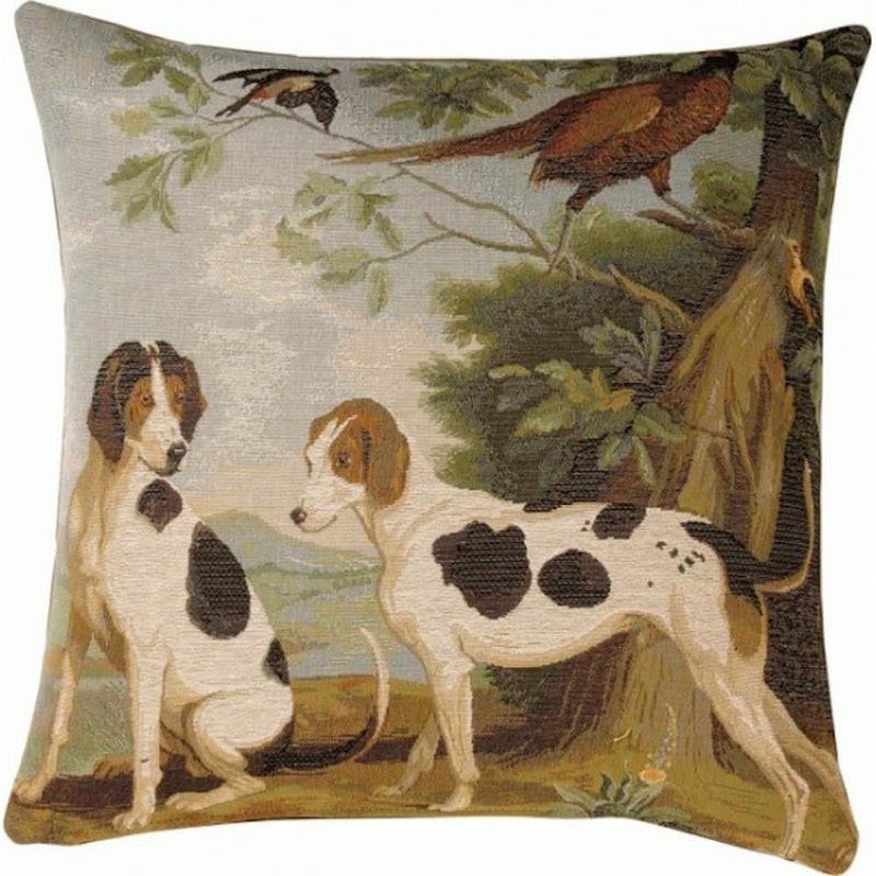 Hunting Dogs French Pillow Cover