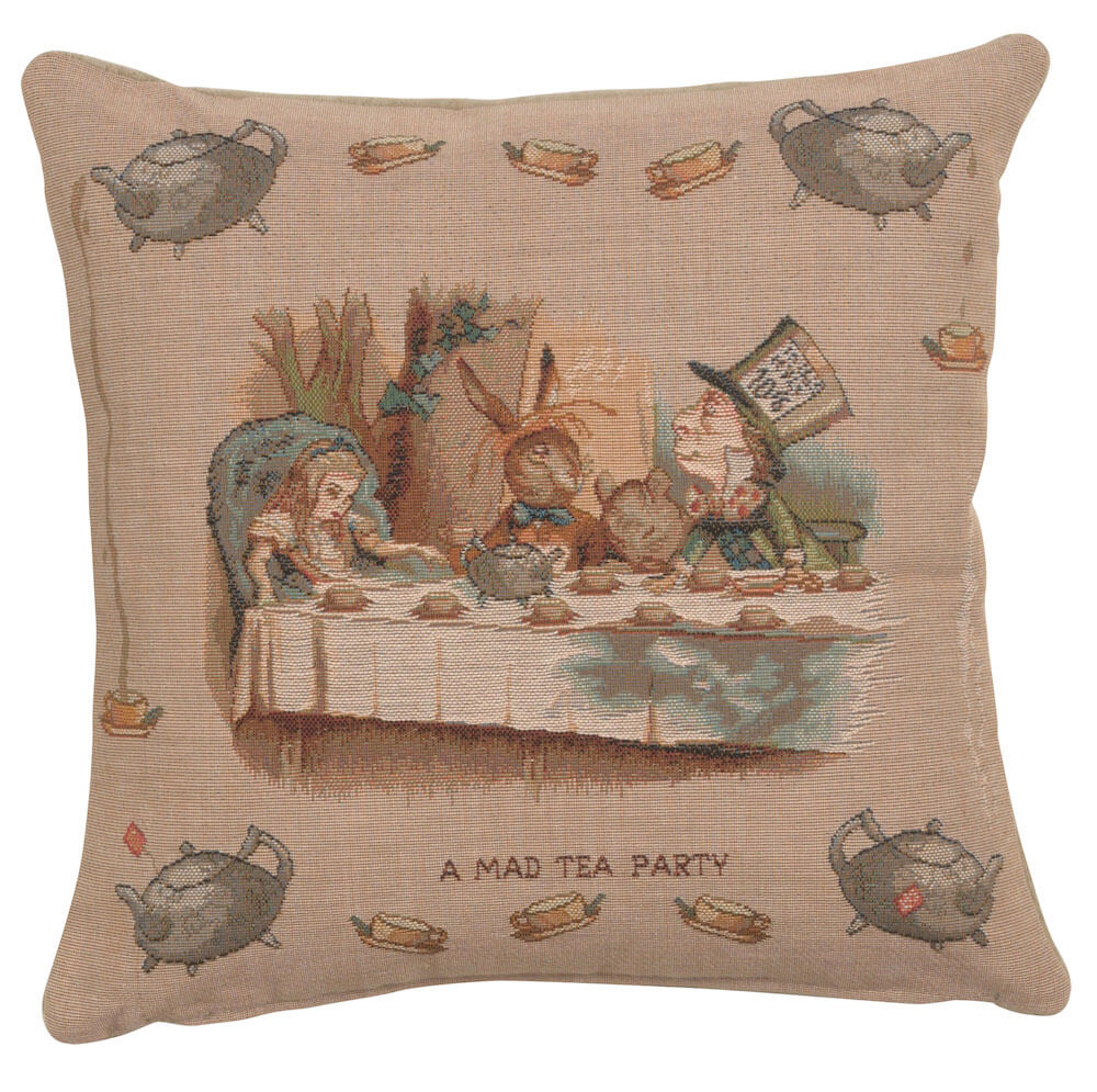 The Tea Party Alice In Wonderland I French Pillow Cover