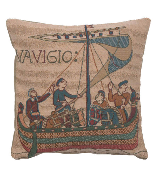 Bayeux The Boat French Pillow Cover
