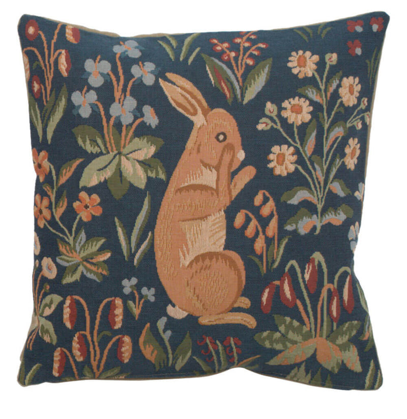 Medieval Rabbit Standing French Pillow Cover