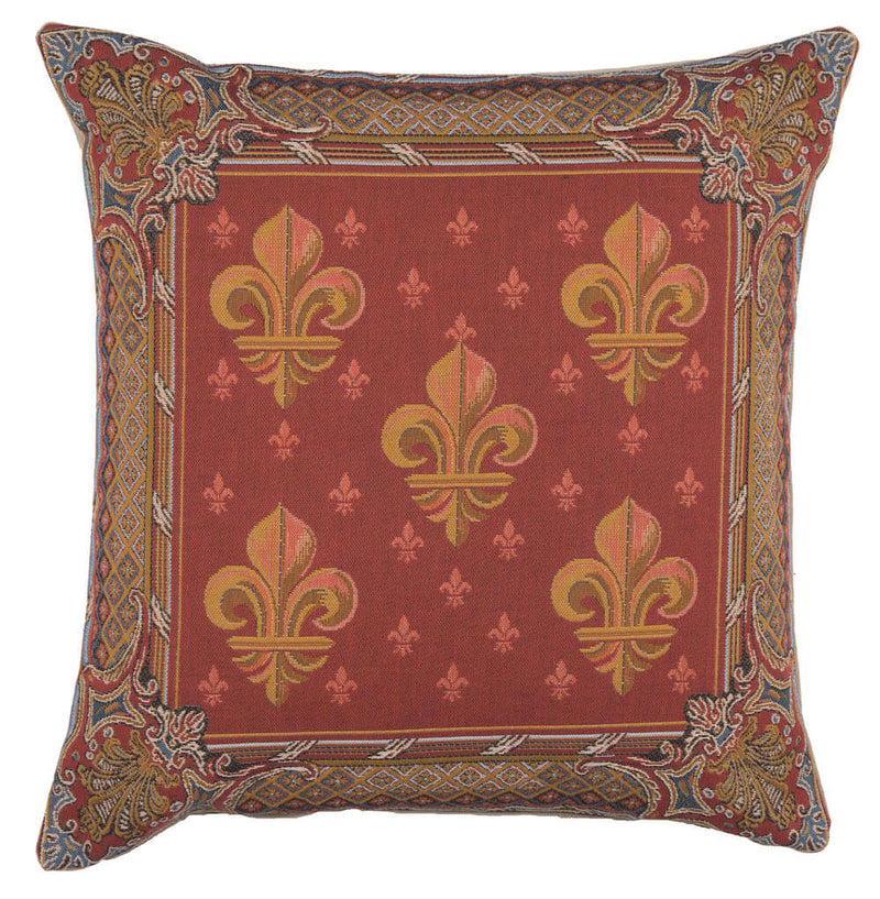 Lys flower In Red I French Pillow Cover