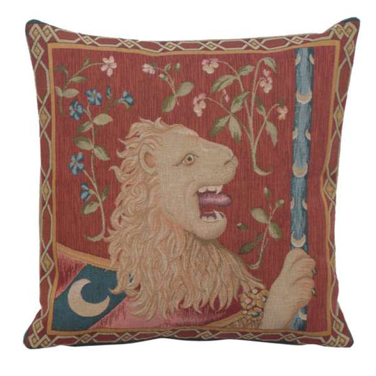 Le Lion Medieval  French Pillow Cover