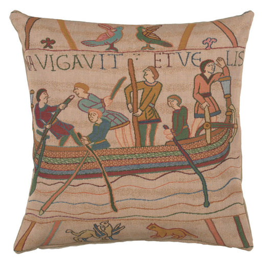 Bayeux L'Embarquement French Pillow Cover