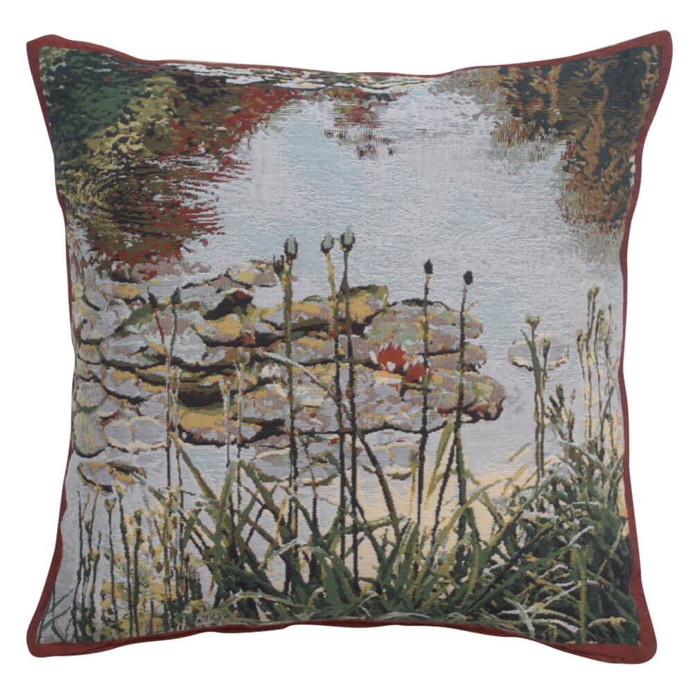 Waterlily Monet's Garden European Pillow Cover