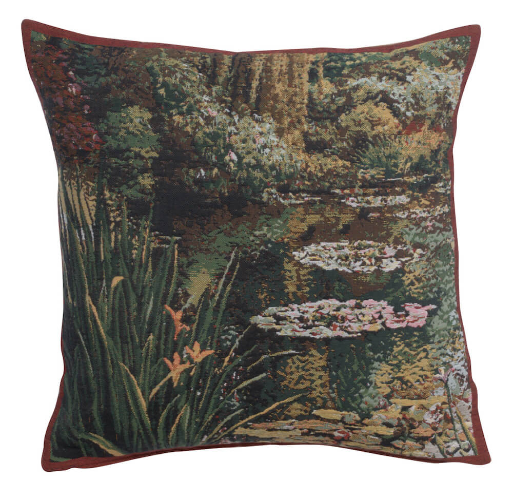 Greenery Monet's Garden  European Pillow Cover