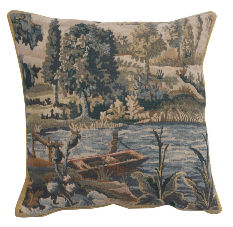 Paysage Flamand Bateau European Pillow Cover