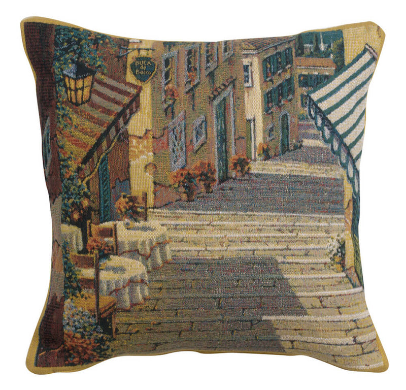 Bellagio Village Two Tables European Pillow Cover