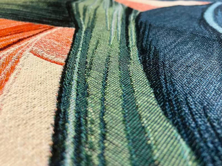 Tropical Leaves Vertical Wall Tapestry