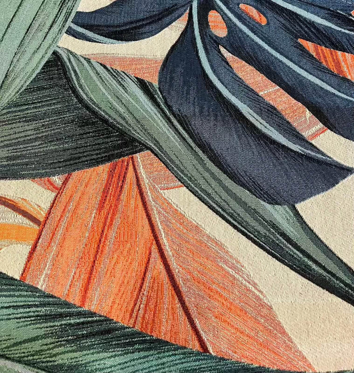 Tropical Leaves Vertical Wall Tapestry