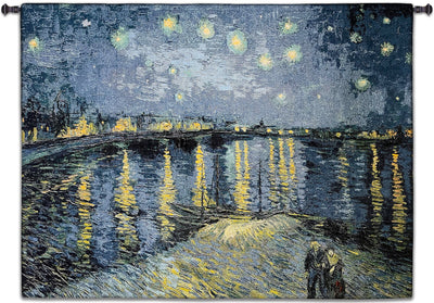 Starry Night Over the Rhone Van Gogh Wall Tapestry