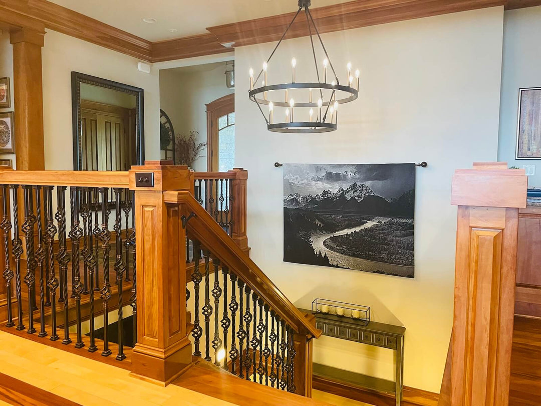 Adams Teton and Snake River Wall Tapestry