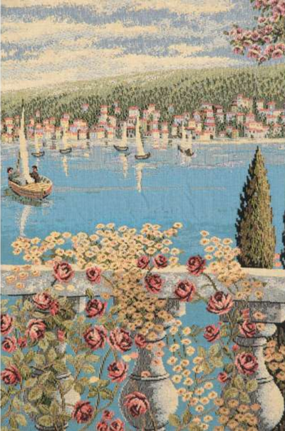 Giardino Sul Lago Italian Wall Tapestry