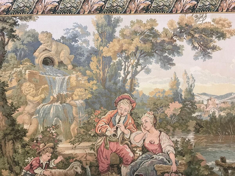 Romantic Musical Interlude Italian Wall Tapestry