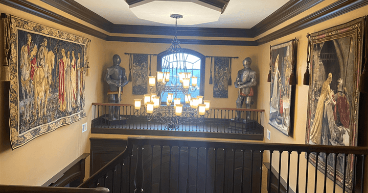 Departure of the Knights of Camelot French Wall Tapestry