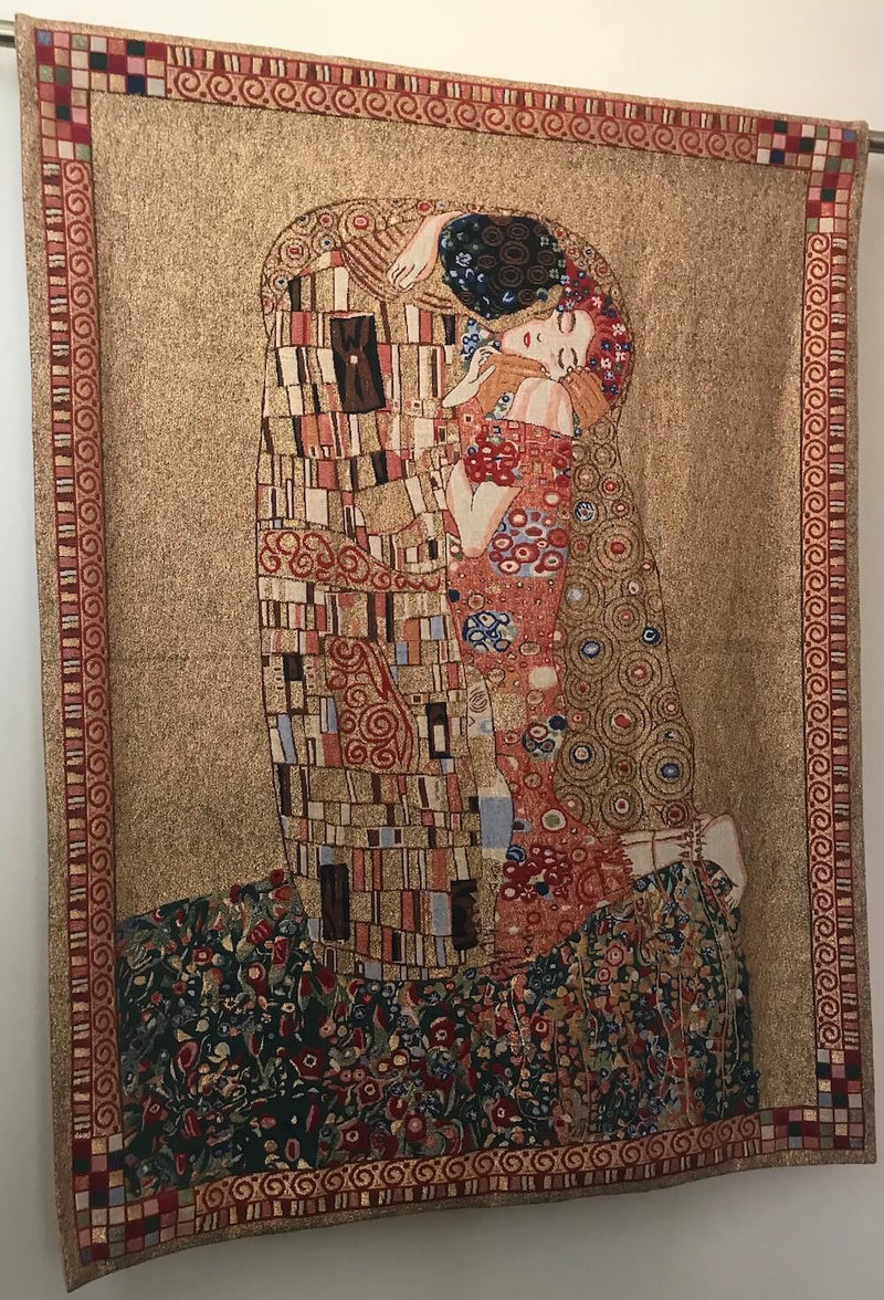 Gustav Klimt Kiss Belgian Wall Tapestry